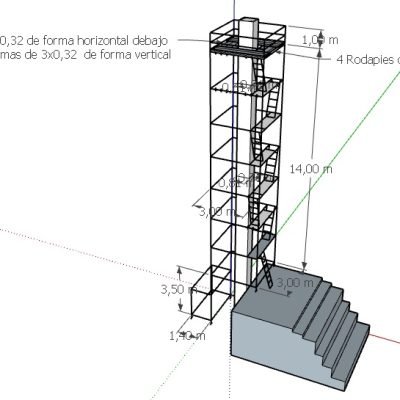 ANDAMIO PARA ENCOFRAR COLUMNA